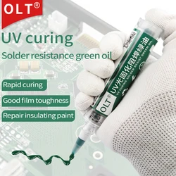 10cc uv curing solder mask ink for pcb BGA circuit board insulating protect soldering paste flux oil
