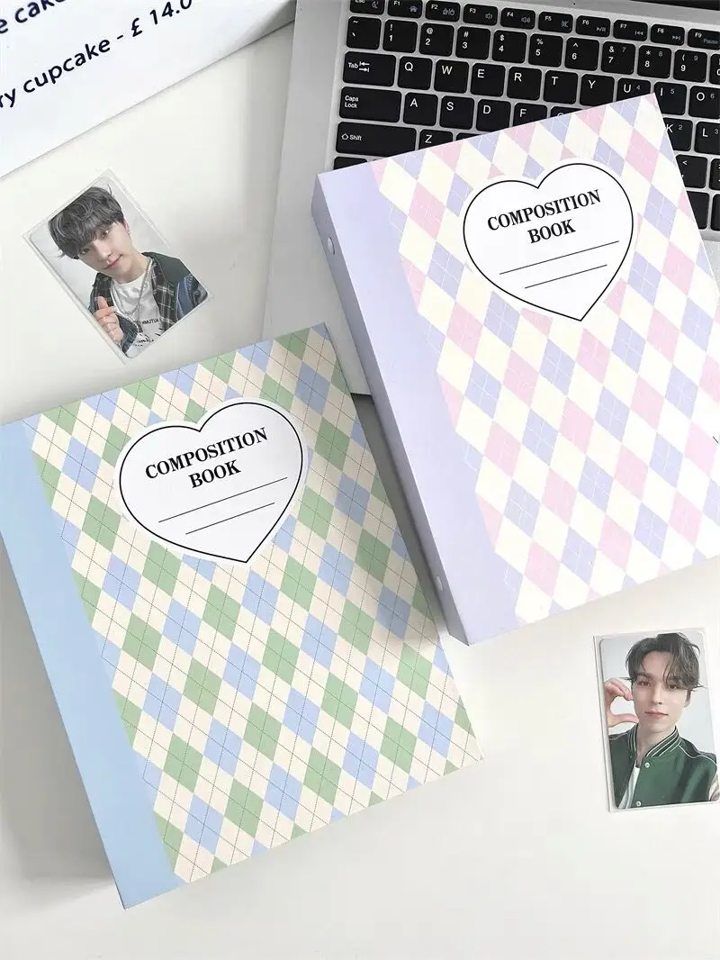 MINKYS Kawai serie lodów romb A5 Kpop segregator do kartów fotograficznych do zbierania książek Idol fotokartka uchwyt na fotokarty Album papeteria