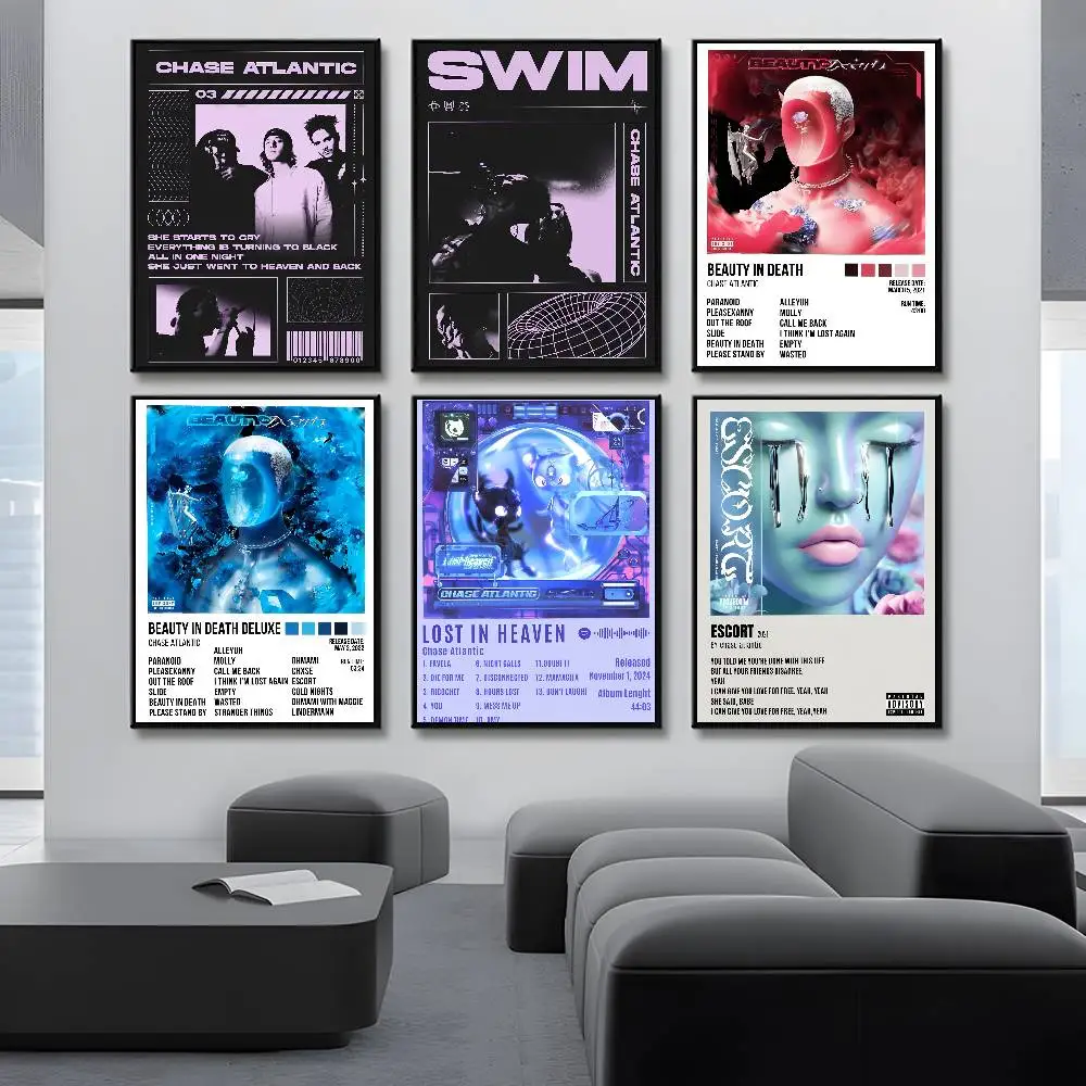 Band C-Chase A-Atlantic Poster Waterproof Vintage Movie Posters High Quality Wall Art Print For Room Decor Gift