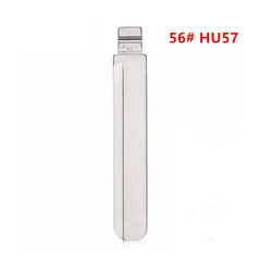10pcs keydiy KD xhorse VVDI JMD blade 56# HU57 Metal Uncut Blank Flip Remote Key Blade For BYD  Volvo