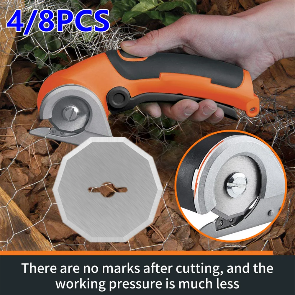 10 مللي متر مقص كهربائي قطع سمك آلة قطع النسيج شفرات الجلود البلاستيك المتقلب شفرات القاطع الدوارة الكهربائية #1