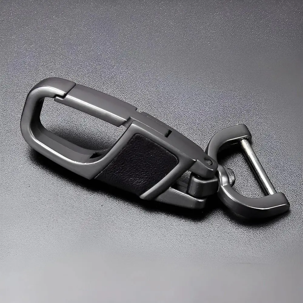 

Gift Accessories Genuine Leather Car Key Chain Stainless Steel Cowhide Car Key Ring Key Ring Holder Men