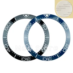 38mm Black Blue White Printing Ceramic Bezel Insert Sloped for Sea-Master SKX007 SKX009 & SKX011 Diver Mens Watch