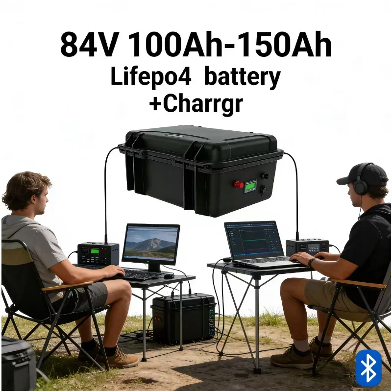 

84V 100Ah-150Ah Rechargeable LiFePO4 Battery Pack | 100A Advanced BMS | 8-16kW Stable Power Output | Safe & Efficient for Electr
