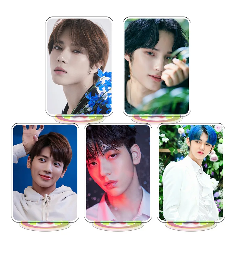 Kpop Idols Yeonjun Soobin Standing Board 16CM Figure Printing Transparent Acrylic Desktop Decoration Hueningkai Taehyun Gift