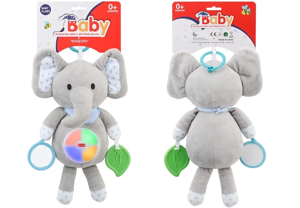 Éléphant en peluche doux en coton PP pour bébé, jouet animal personnalisé, ours mignon, 197