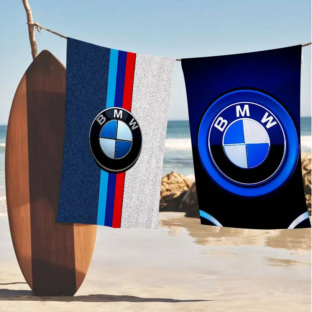 B-BMWs logo Microfiber Printed Beach Towel Mountain Climbing Yoga Beach Swimming Running Absorbent Soft Towel