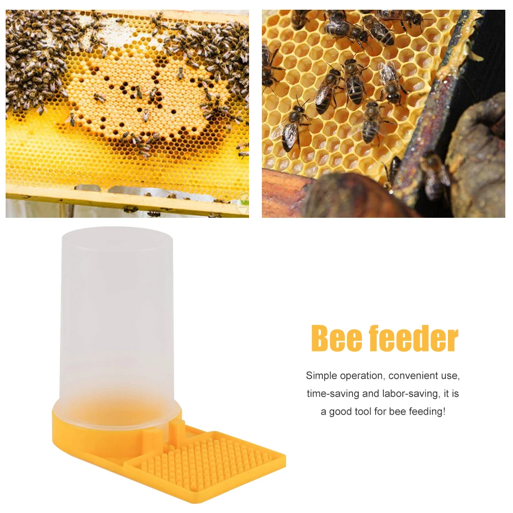 Plastic Watering Bees Tools Safe  Lightweight Supplies for Beekeeper Honey Bee Nest Door Feeding Drinking Water Box