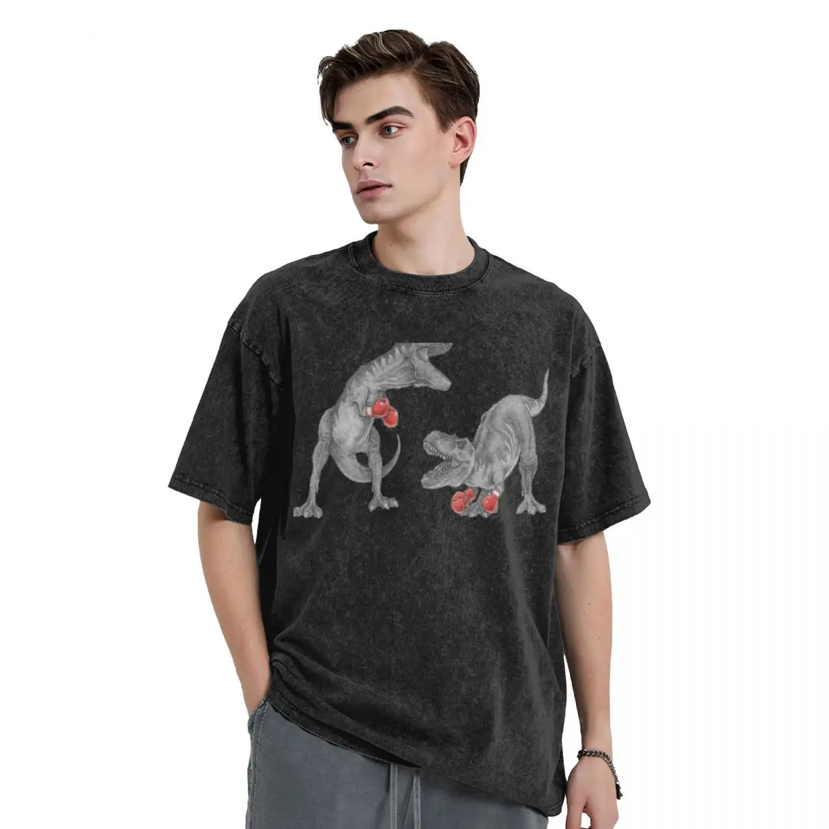 

T-REX BOXING Classic T-Shirt vintage graphic tee quick-drying graphic tee shirt cute tops men t shirts high quality