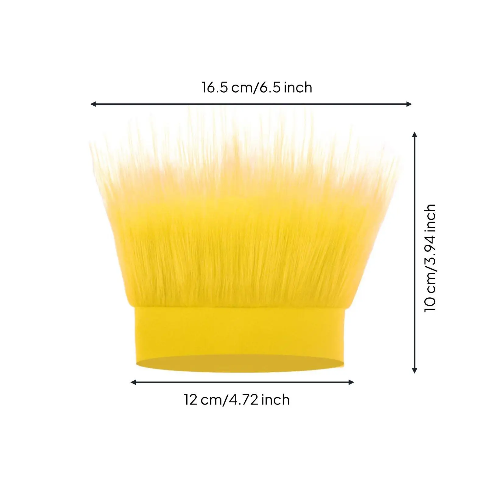 Unique Fan Wig Headband for Sports Fans Cheerleader Costume Accessory with Soft Textile Band for Adults Kids Party Events 4