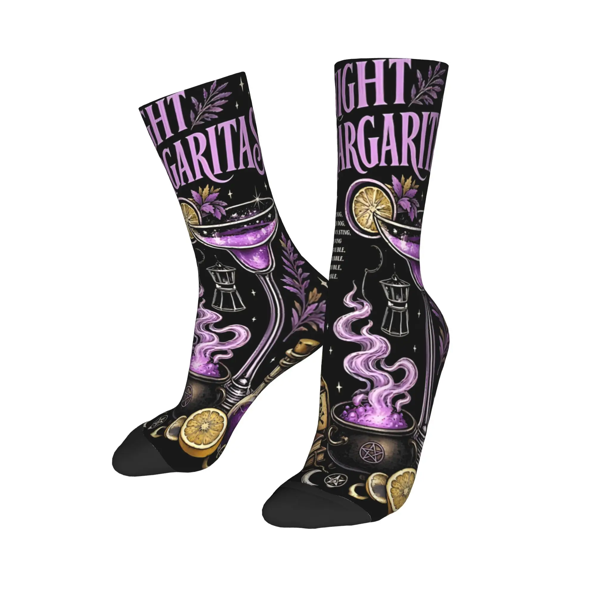 Unisex Practical Magic Midnight Margaritas Witchcraft Witchy Coven Pentagram Outfits Socks  Non-slip Socks
