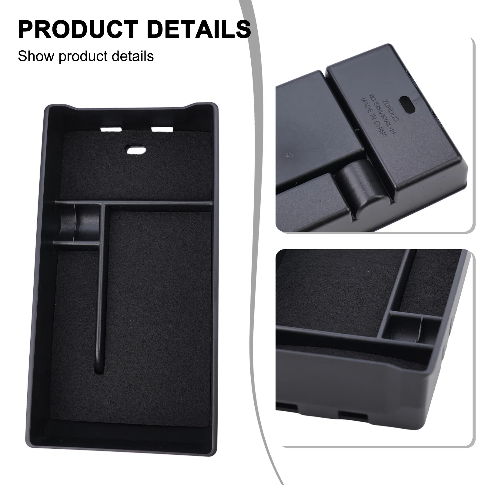 Armrest Storage Container Box Tray Cover For Benz E Class W213 2021 Convenient and Cost effective Space Solution