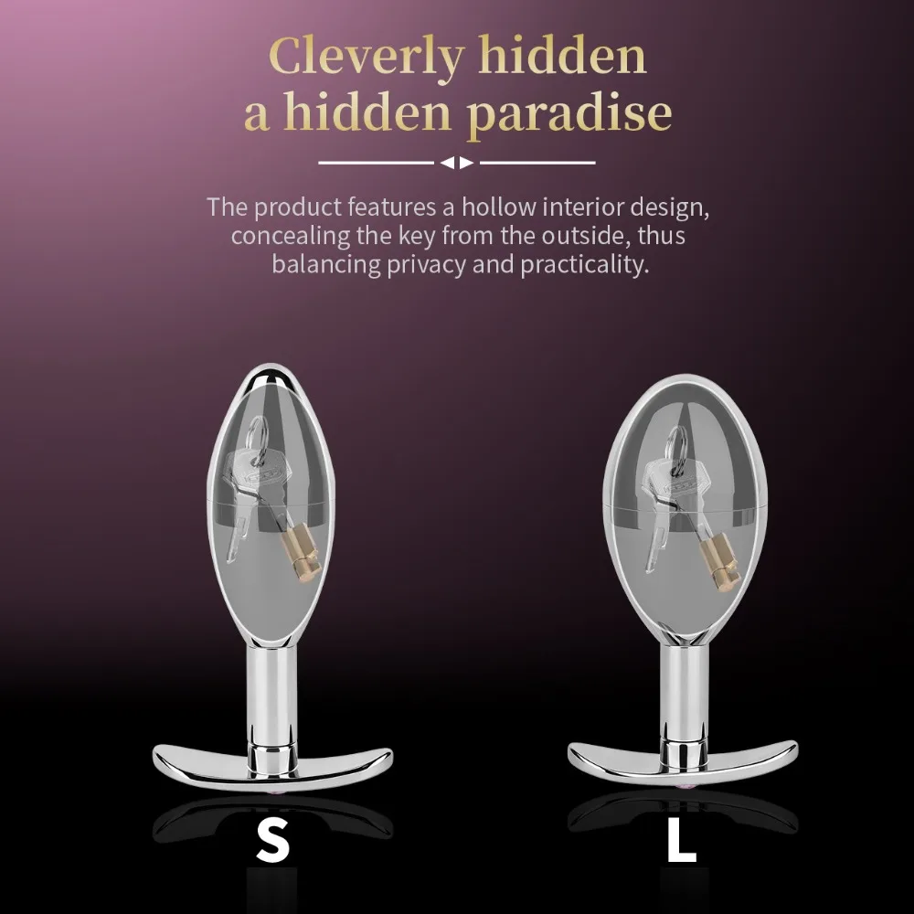 Stainless Steel Egg Anal Plug Wearable Butt Plug Hollow Detachable Used To Hide Keys Storage Adult Game Sex Toys for Woman Men - view 3
