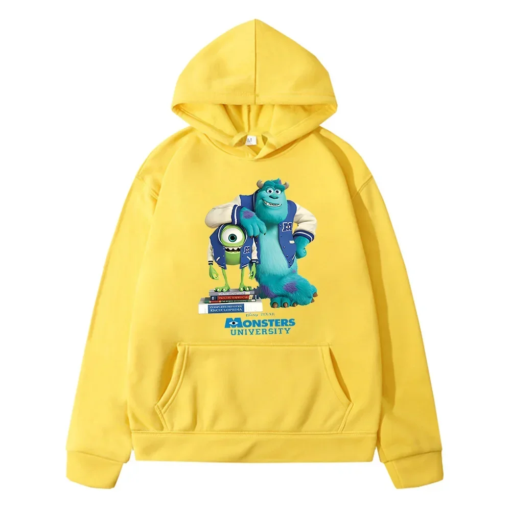 Monsters Inc University Kids Sweatshirts Spring Autumn Cartoon Printed Graffiti Cute Kids Clothing for Girls Comfortable Hoodies