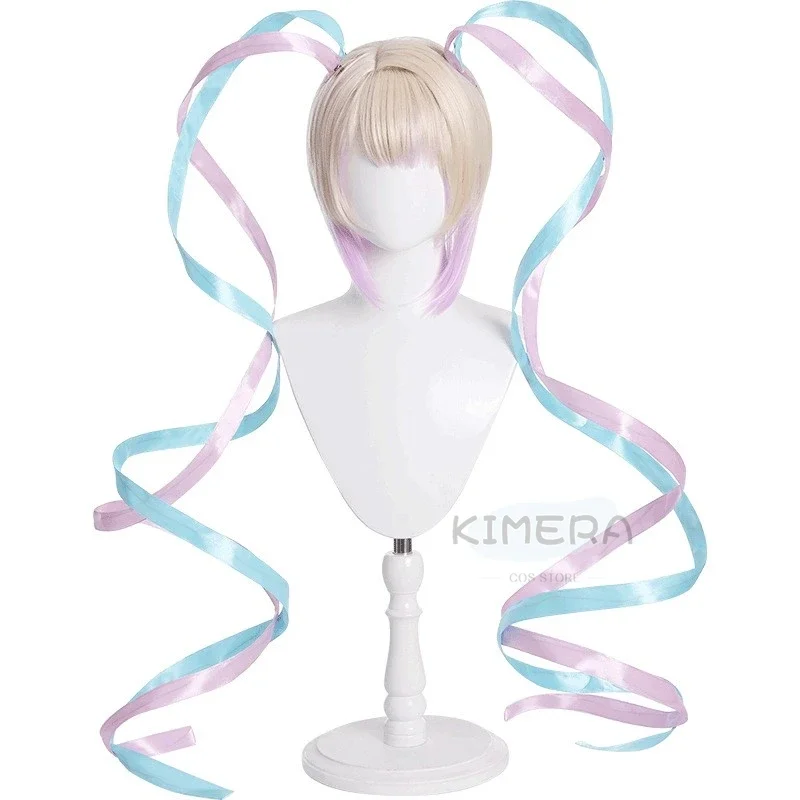 NEEDY GIRL OVERDOSE Styled KAngel Ame Cosplay Wig OMG Kawaii Angel Ame Cosplay Heat Resistant Colorful Ponytail WIG