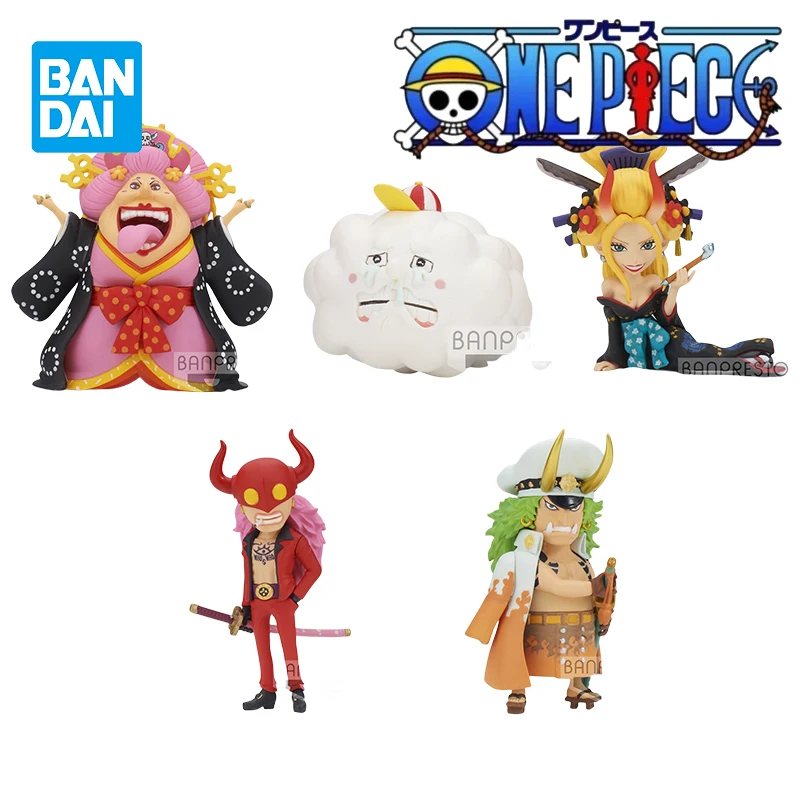 

Original Bandai Banpresto One Piece WCF The Island of Ghosts VO.1 Charlotte Linlin Zeus Sasaki Anime Figures Toys for Kids Gifts