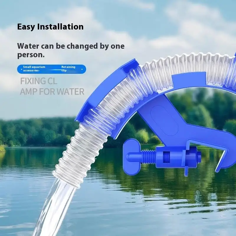 1 Uds. Cambiador de agua Manual para pecera, aspiradora de sifón para acuario, limpiador de bomba de acuario semiautomático