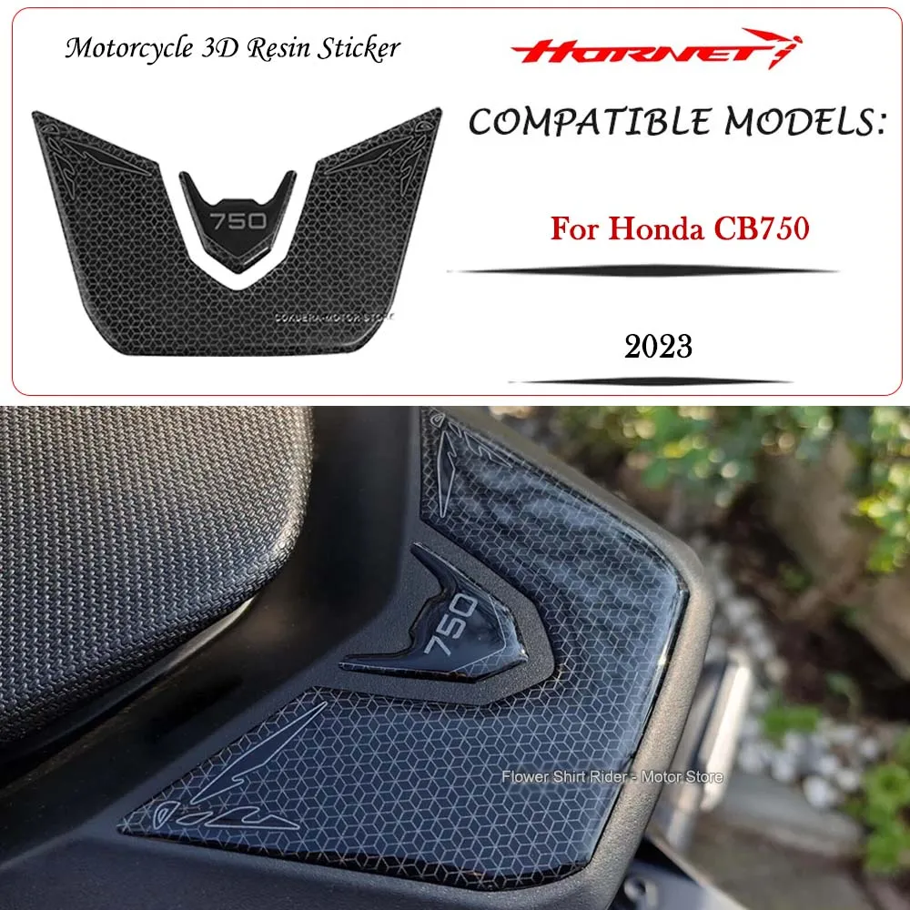 

Motorcycle Rear Seat Sticker Waterproof Scratch-Resistant 3D Gel Epoxy Resin Protection Sticker for Honda Hornet CB750 2023