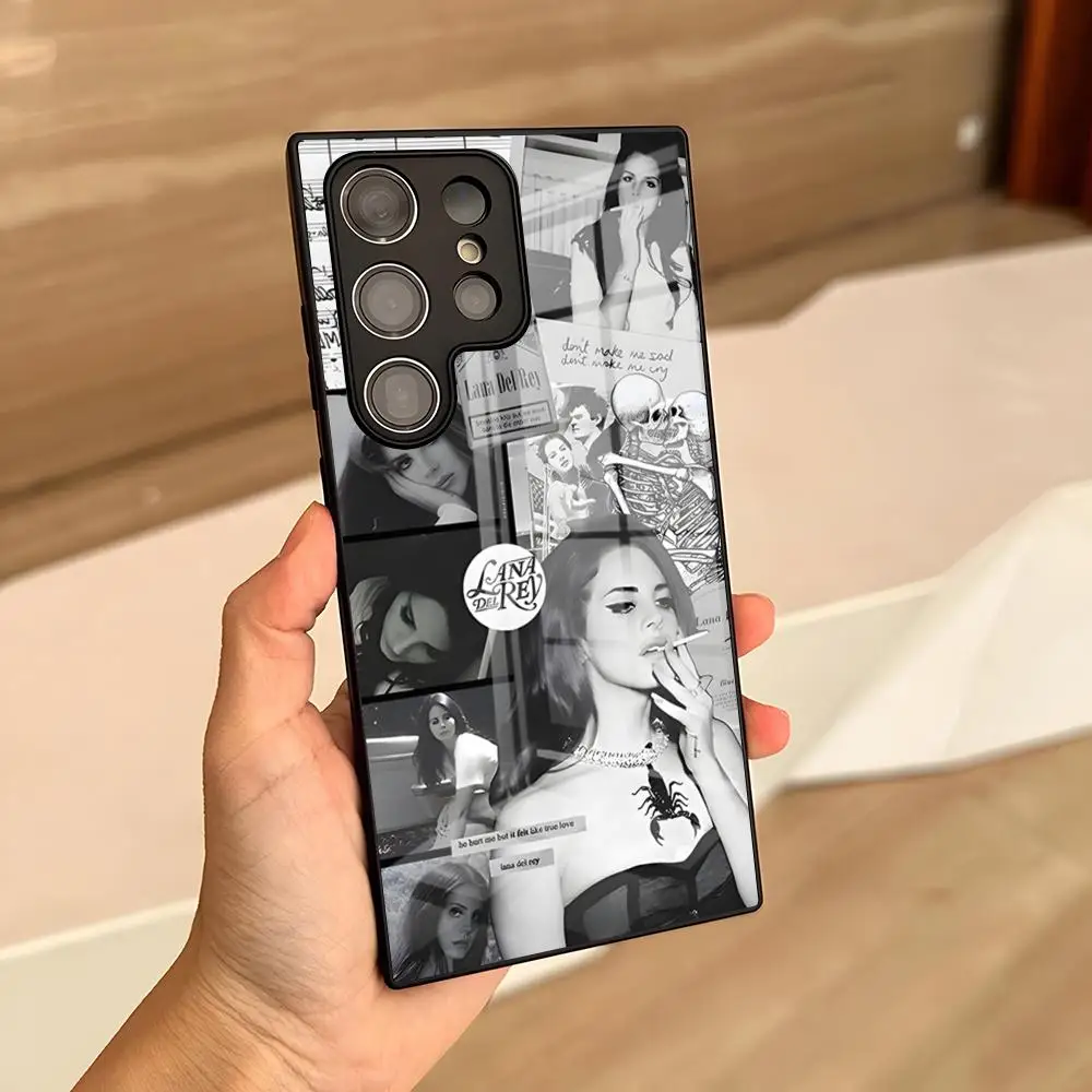 Lana Del Rey Singer Kraft Phone Case For Samsung S26 S24 Ultra S25 S23 S22 Fe S21 Plus A57 A54 A17 A53 A16 A37 Glass Cover