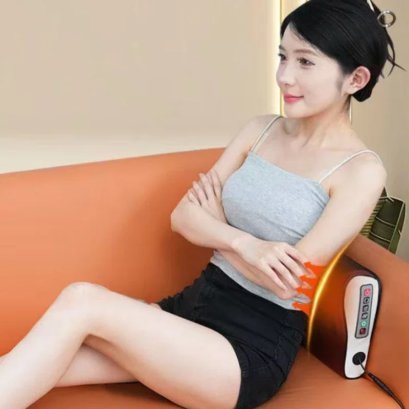 

Multifunctional Massager Cervical Massage Pillow Waist Massager Household Kneading Hot Compress Full Body Massager Adjust Tools
