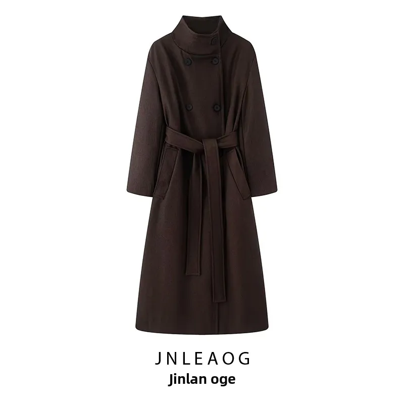 

Восстанавливающее длинное пальто, женская одежда, осенняя новинка, Sle Street Sle, длинное волокно из полиэстера, универсальный дизайн, Sensation