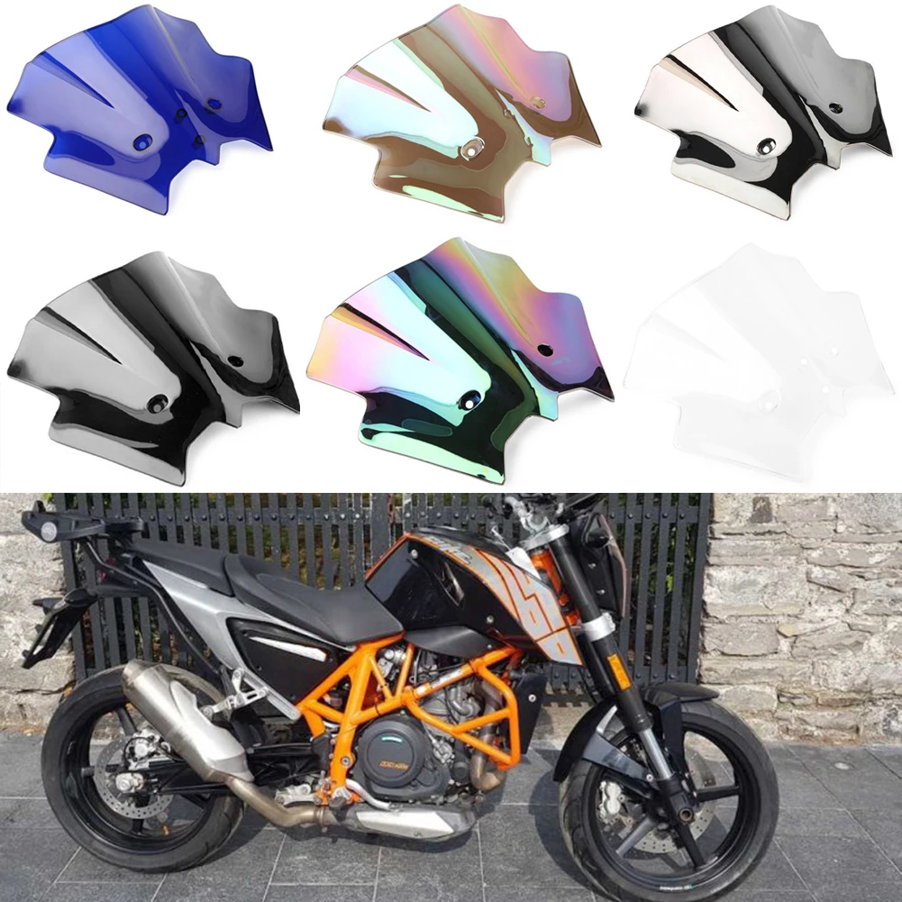 New Motorcycle Front Windshield Windscreen For KTM DUKE 690 2012 2013 2014 2015 2016