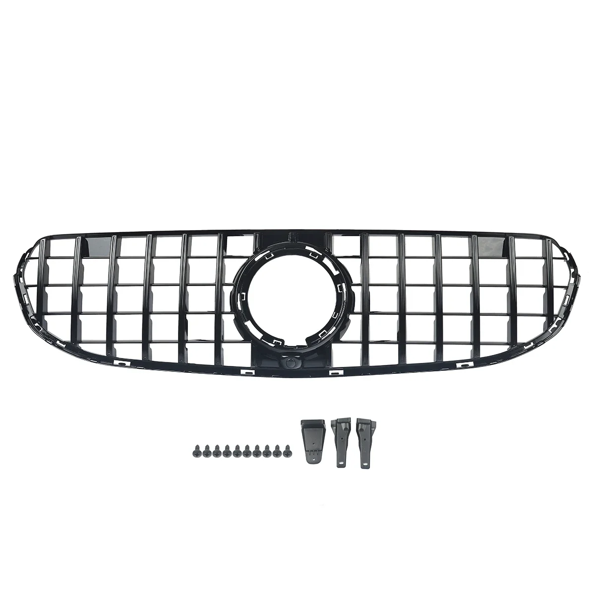 MagicKit For Mercedes Benz GLC X253 C253 W253 2020-ON CAR Accessories GTR Style Front Grill Grille Black Direct Replacement