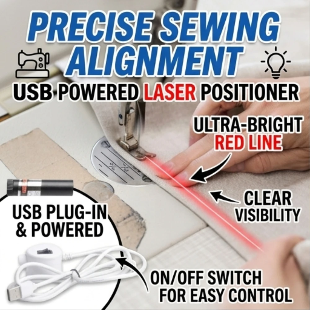 Red Infrared Laser Marking Light USB Powered Cross Line One Line Locator for Clothing Textile Cutting Woodworking Machine