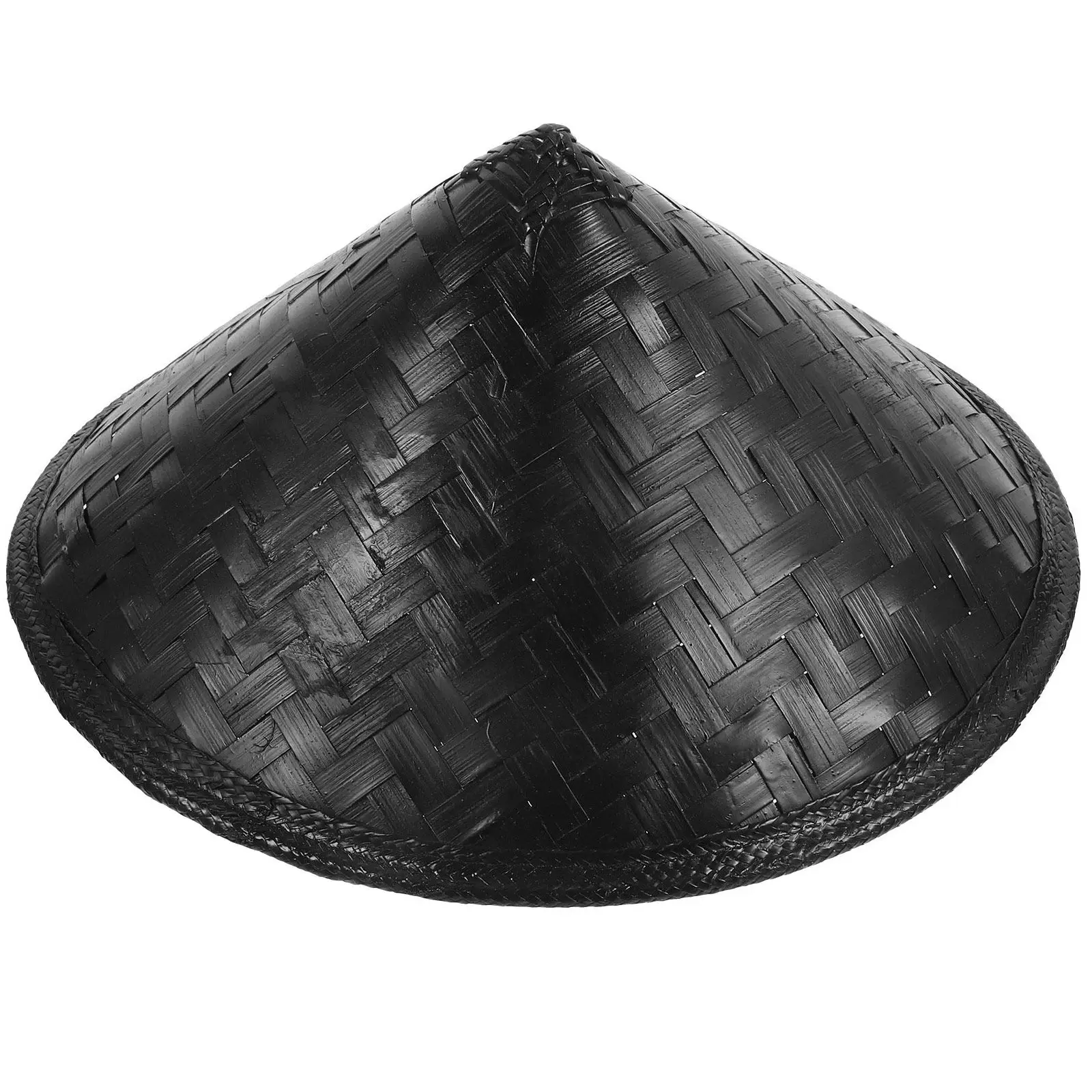 Cosplay Bamboo Samurai Hat Decorative Lightweight Handwoven Party Cap Simple Prop Hat for Performance Festival Stage