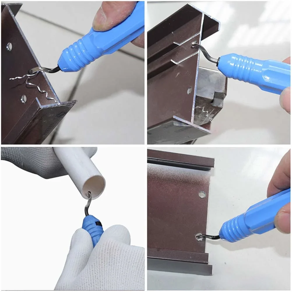 Hand Metal Deburring Tool Kit Router Bit Rotary Deburr Blades Precision Edge Remover For Wood Plastic Aluminum Copper Steel