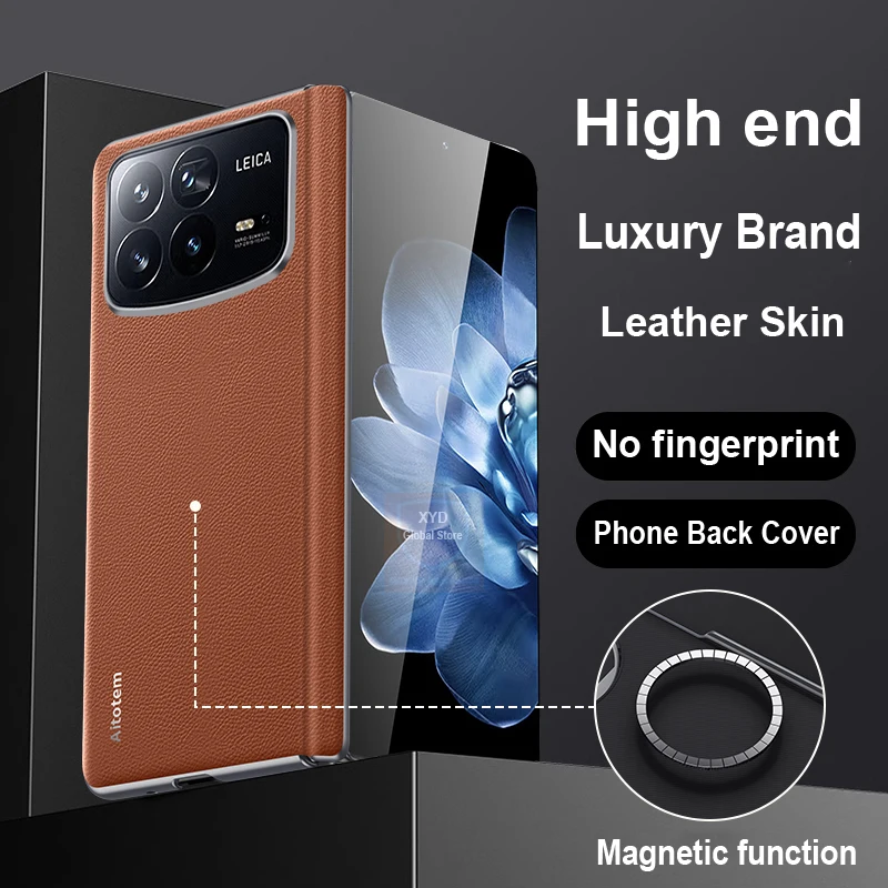 For Xiaomi Mix Fold 4 Case High end Magnetic Leather Skin Brand Phone Case For Xiaomi Mix Fold 4 Mi Fold4 Cover Shell Bumper Bag