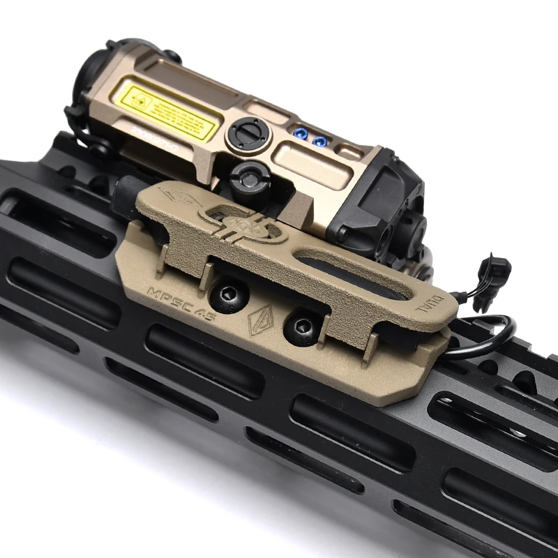 Tactical Modular 45° Pressure Switch Cover for Mlok Keymod System - Nylon Polymer Irregular Defense MPSC 45 SF/45 SOLO/45 DUAL