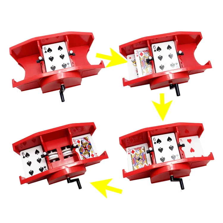 Professional 2-Deck Manual Card Shuffler for Poker Players Master Level Entertainment Product