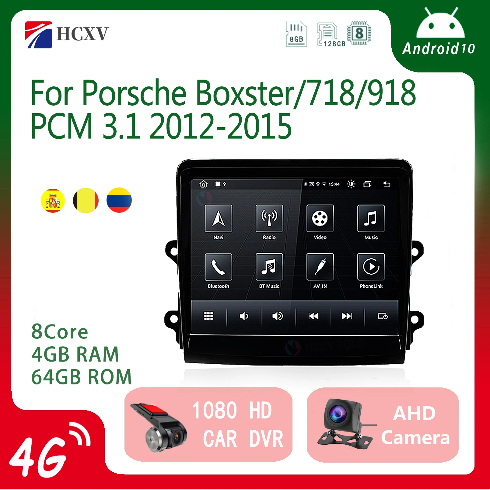 

For Porsche Boxster/718/918 PCM 3.1 2012-2015 Android 12 Multimedia Player Navigation GPS stereo Carplay wifi