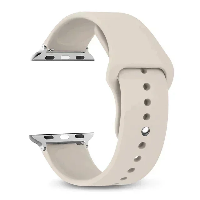 Silicone strap For Apple Watch bands 40mm 44mm 49mm 45mm 41mm 38mm 42mm belt bracelet iWatch series 9 8 7 6 5 3 SE ultra 2 band