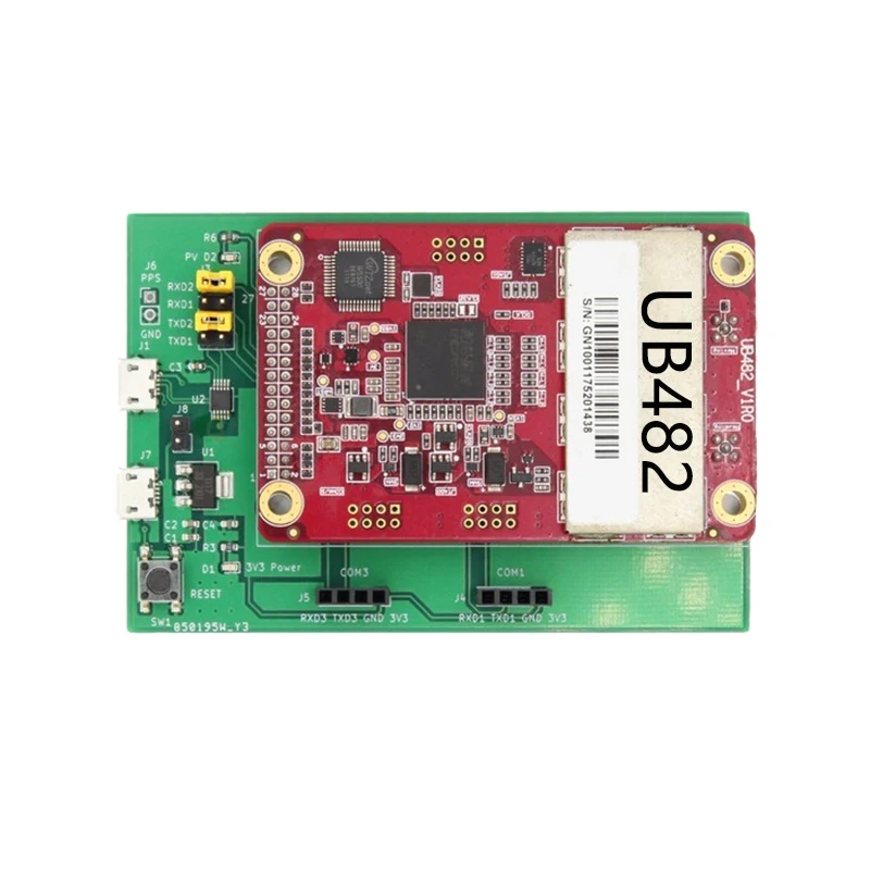 Receptor GNSS Carry Board, Diferencial de posicionamento de alta precisão, Cartão RTK, UB482 K726, OEM718D, V28, UM982