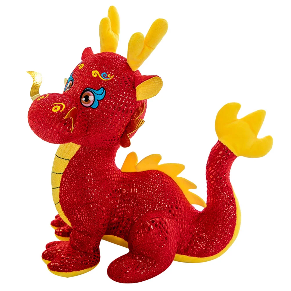 2024 Year of The Dragon Mascot Has Good Start to Annual Meeting Gift Zodiac Simulation Plush Toy (24cm) Stuffed Animals