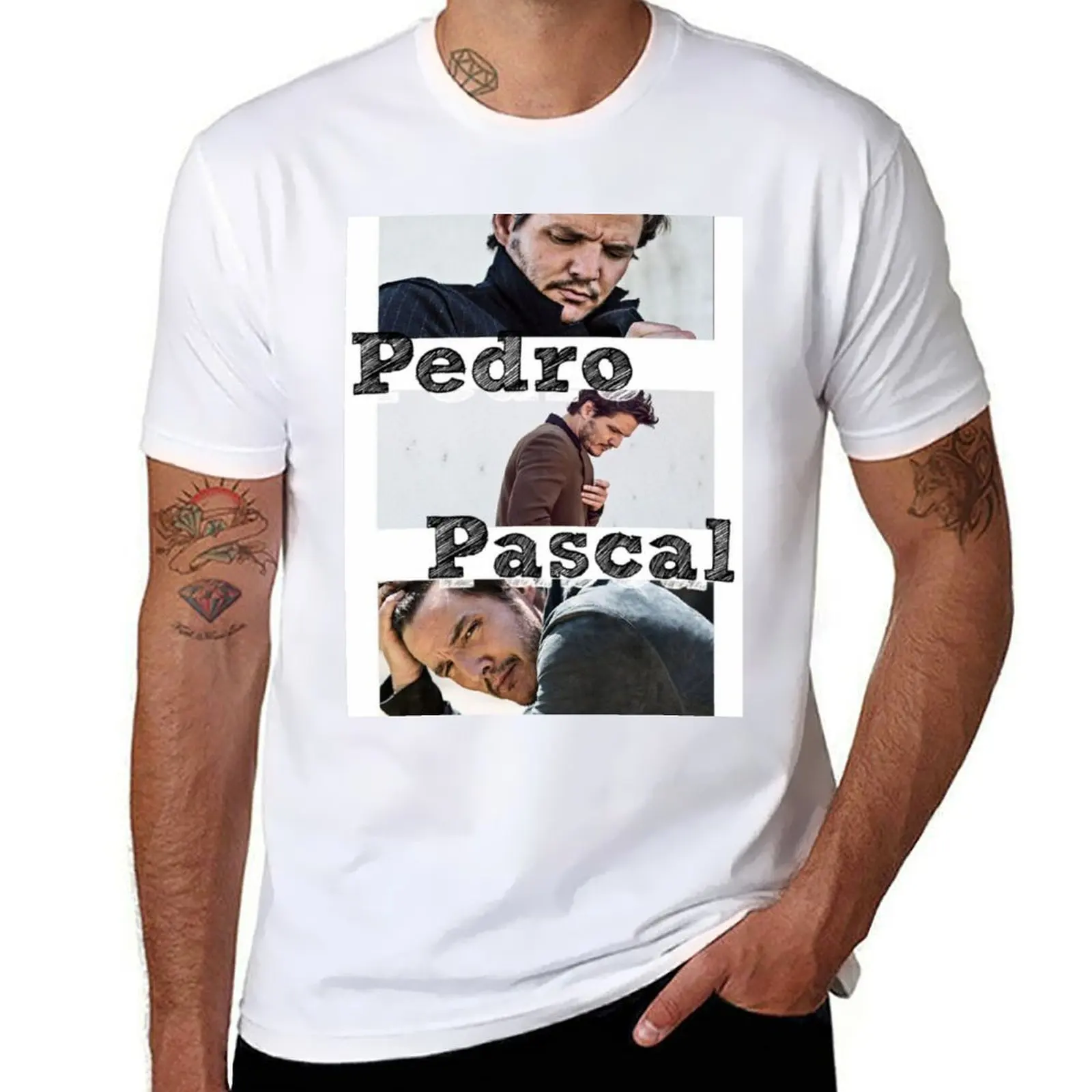 

Pedro Pascal T-Shirt t shirt for man t shirts for man pack cotton T-Shirt