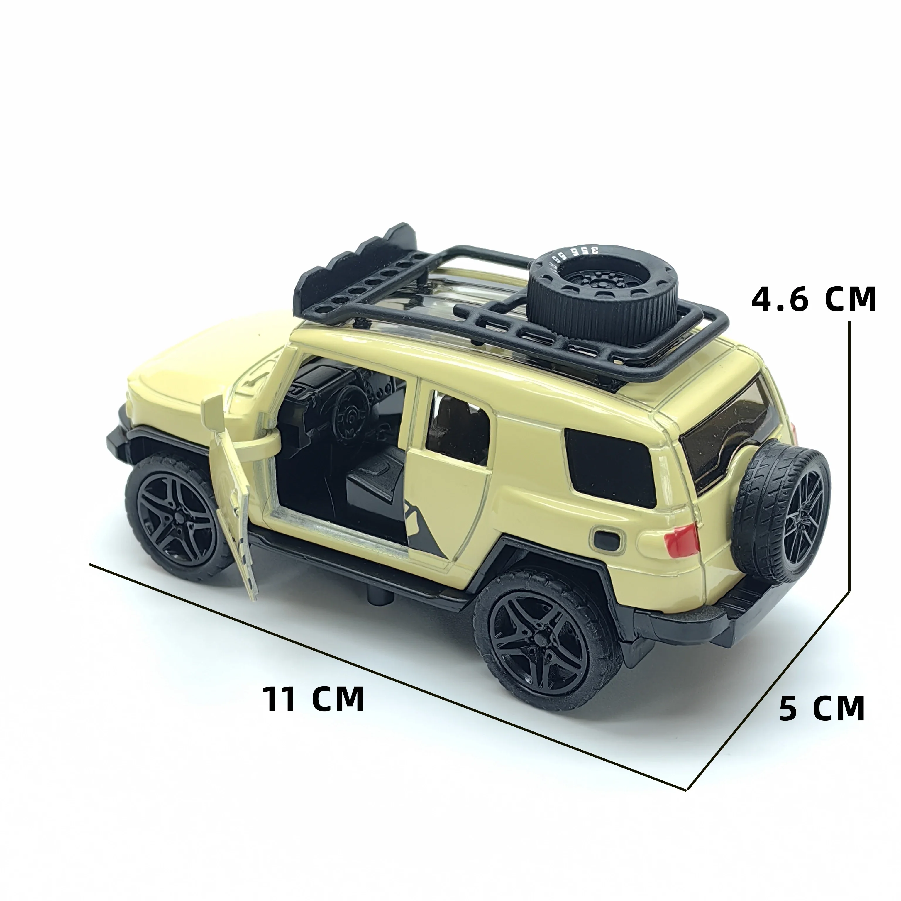 Kinderen Legering Racewagen Model Pullback Off-Road Speelgoed Auto Jongens Deur Kan Worden Geopend Inertie Voertuig Nieuw Speelgoed
