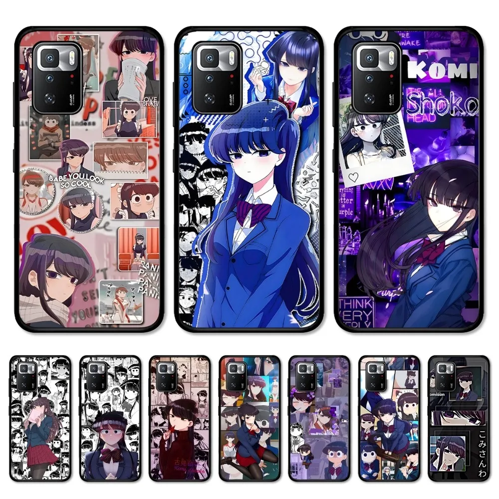 Anime komi san wa komyushou desu Phone Case For Redmi Note 4 X 5 A 6 7 8 Pro T 9 Pro 9S 10 Pro 11 Pro 11S 11Epro PocoM3pro