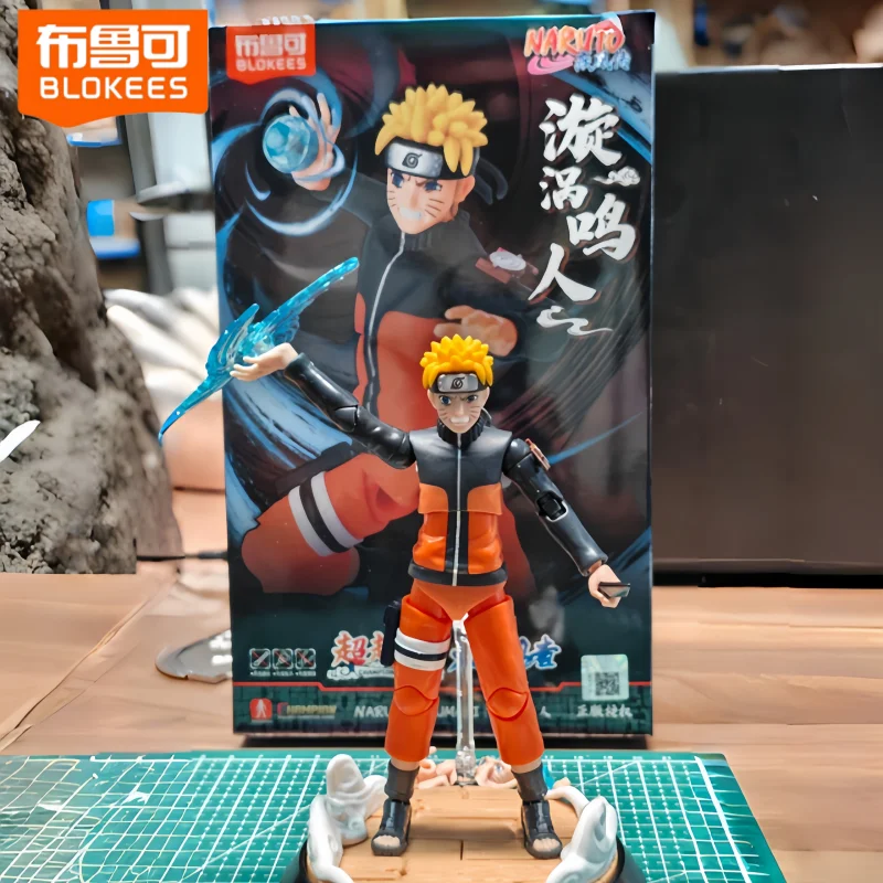 

Hot Sale Genuine Blokees Naruto Uzumaki Sasuke Minato Boruto Assembled Model Genuine Movable Action Figure Collection Toy Gift