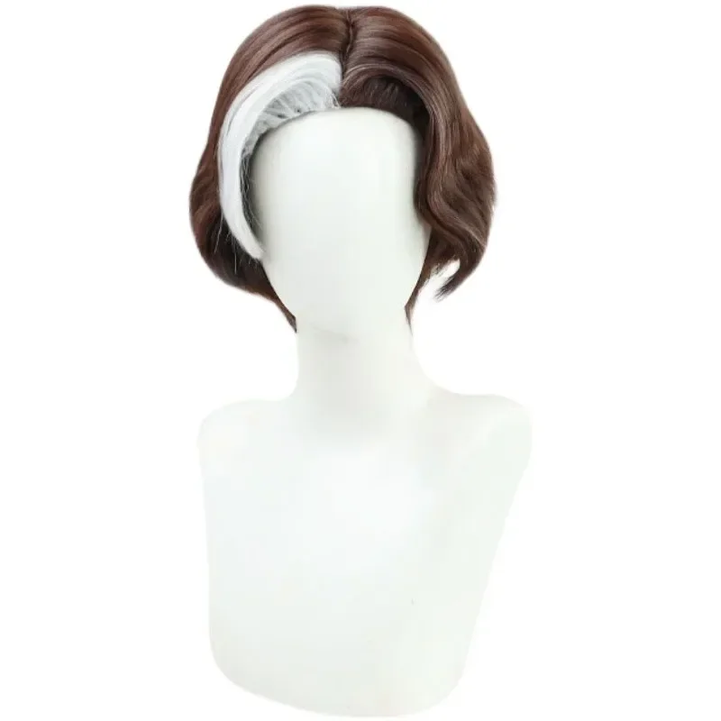 New Game Final Fantasy XIV Emet-Selch Cosplay Wig Unisex Adult Short Hair Heat Resistant Synthetic Wigs Halloween Props
