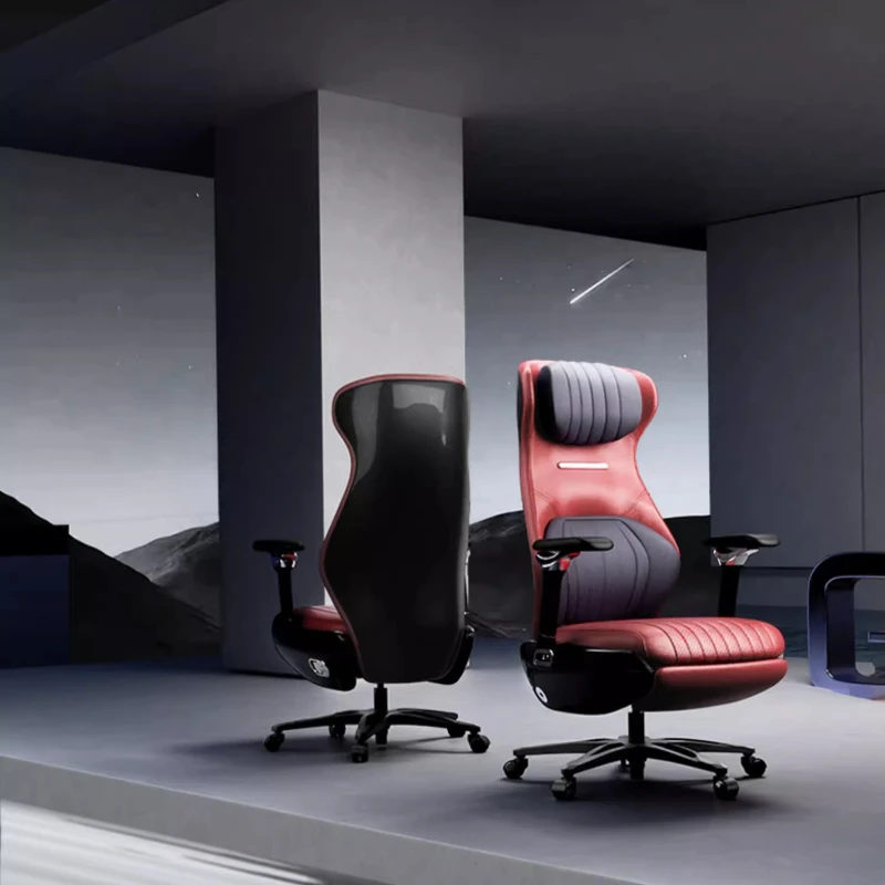 Massage-Heizstühle aus Leder, elektrischer Designer-Computer, ergonomischer Bürostuhl, Liegestuhl, übergroße Silla, Heimbüro