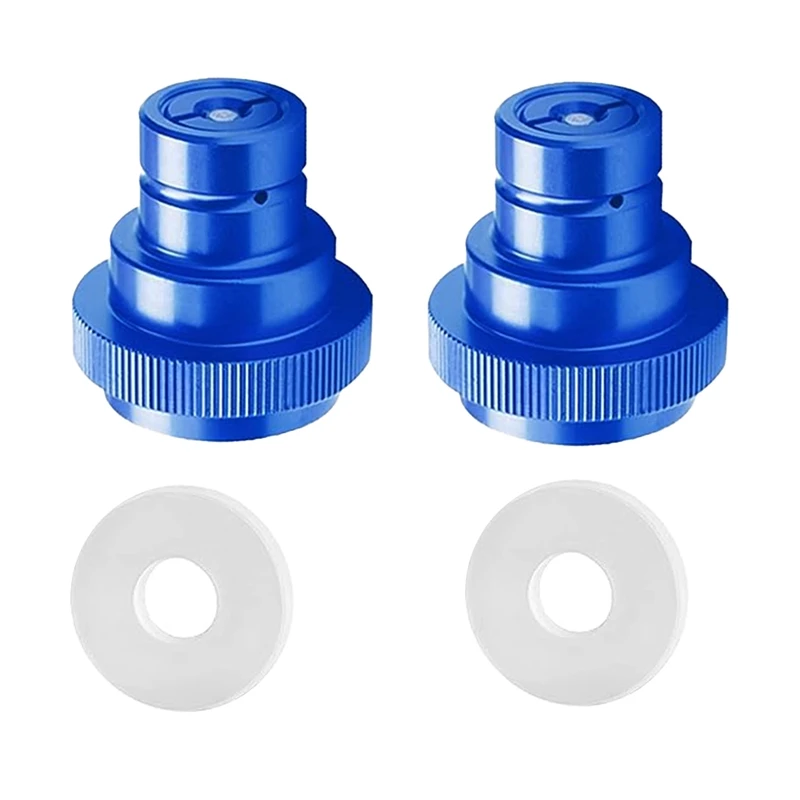 

For Terra/Art/GAIA/DUO Sparkling Water Machine Soda Adapter TR21-4 Threaded Valve Refill 2 Set Durable Easy Install (Blue)