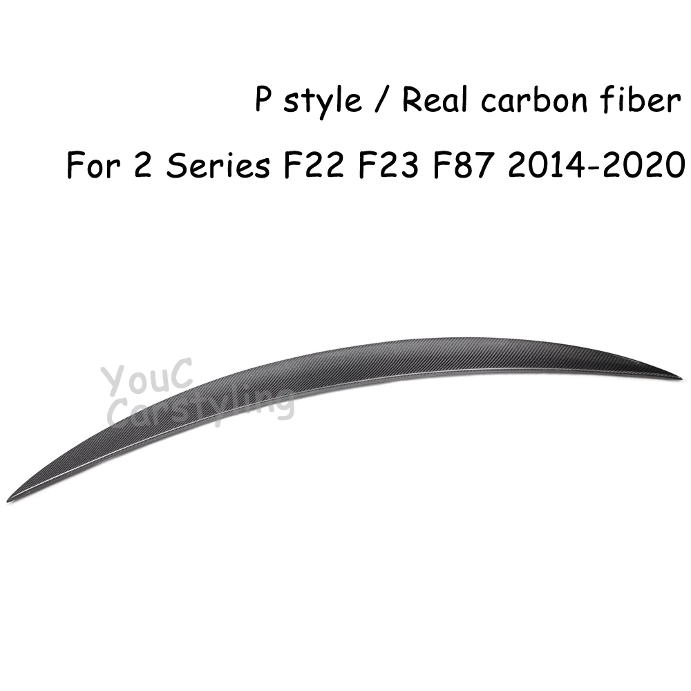 CS M2 P M4 PSM EXOT Style Carbon Fiber Rear Spoiler for BMW 2 series F22 F23 M2 F87 Trunk Lip 220i 228i M235i M234i 2014-2020