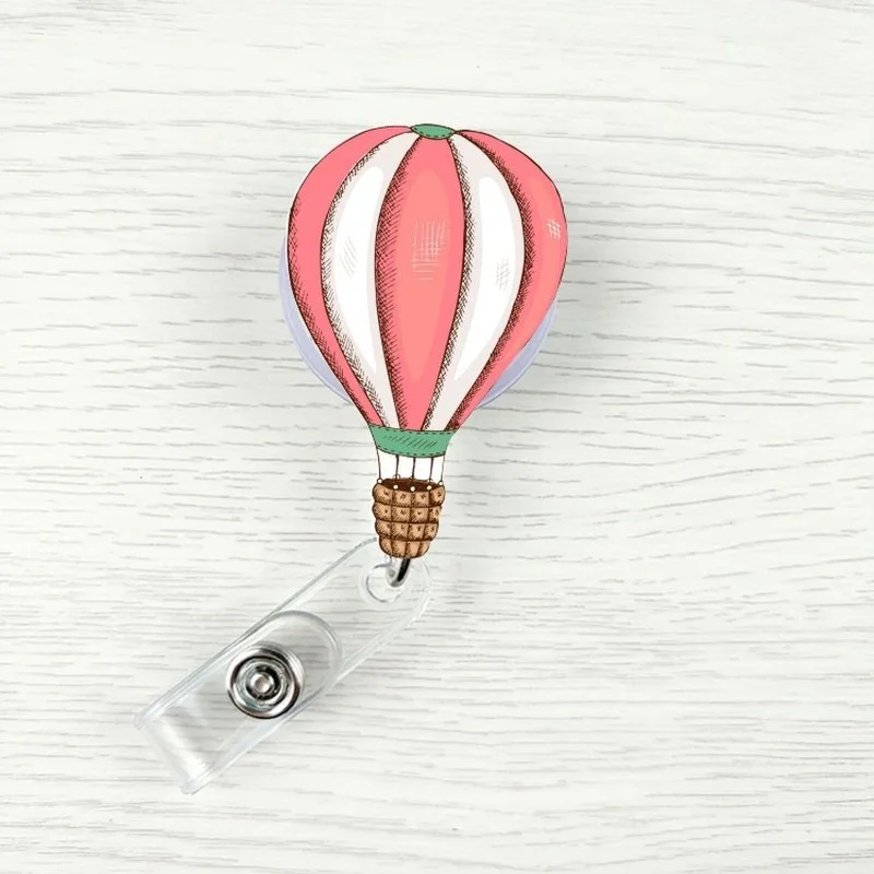 Easy Pull Work Badge Clip Cartoon Animal Retractable Badge Reels ID Tag Working Permit Clips