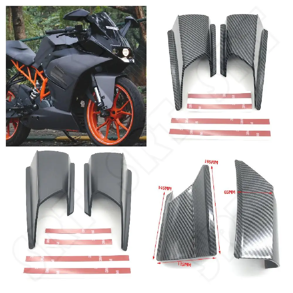 

Fits for KTM RC 390 250 200 125 ABS 2013-2020 Motorcycle Fairing Aerodynamic Spoiler Side Panel Wind Wing Modification Winglet