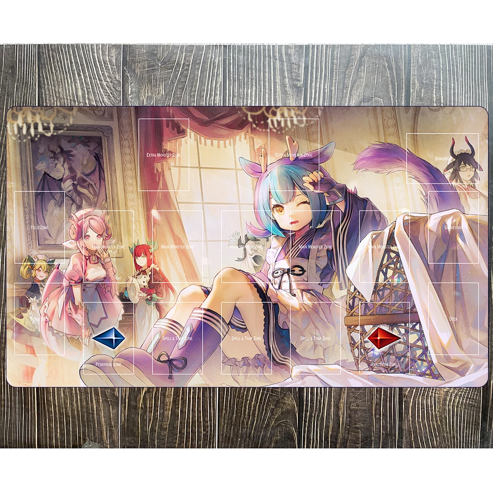 Yu-Gi-Oh Laundry Dragonmaid Playmat Game Card Pad YGO Mat Yugioh TCG Mat-191