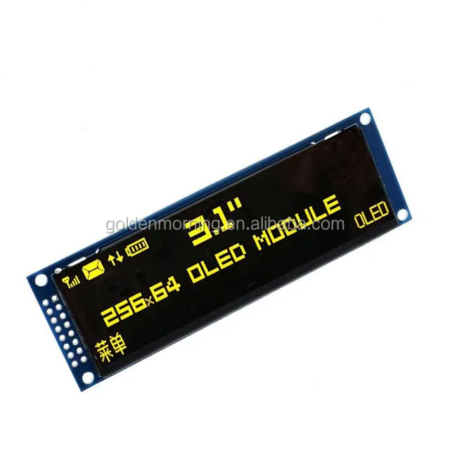 2025 رائجة البيع صغيرة الحجم I2C GME25664-52 SSD1322 256x64 مايكرو 3.12 بوصة OLED وحدة عرض