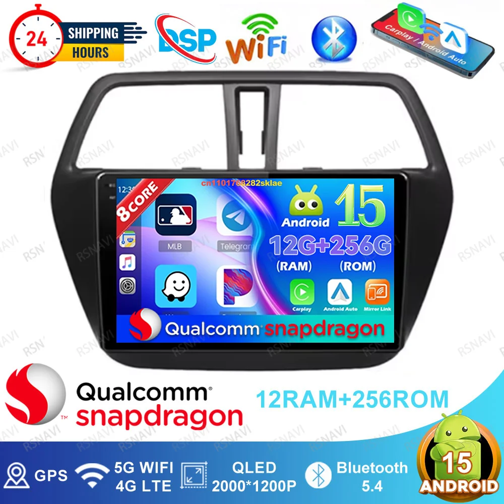 

Android 15 Car Radio For Suzuki SX4 2 S-Cross 2012 2013 2014- 2016 Passat B5 W213 Motorcycles Mercedes W205 Golf 5 Systems DVD